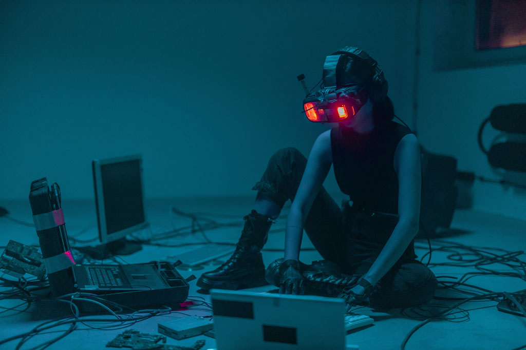 A Person Sitting on the Floor
