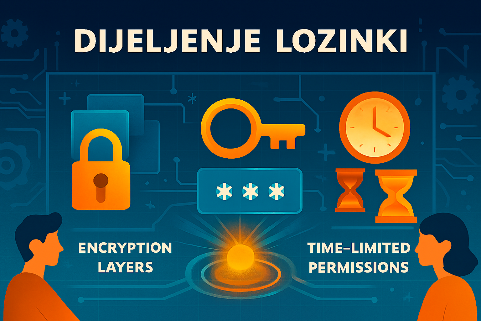 Simple and secure password sharing